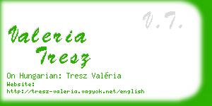 valeria tresz business card